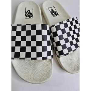 Vans Checkered Slide Sandals Womens 8 Y2K Skate Style